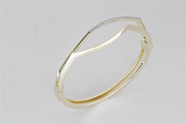 armband van oud goud met diamant