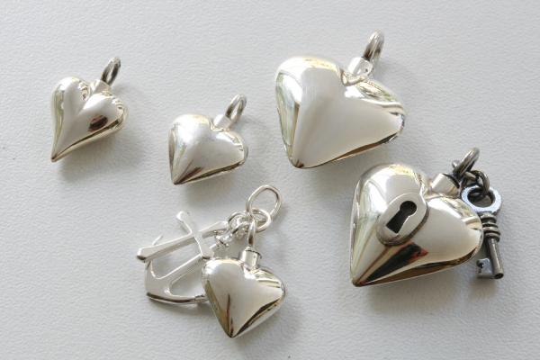 ashangers hartjes zilver