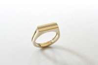 ring oud goud met titanium